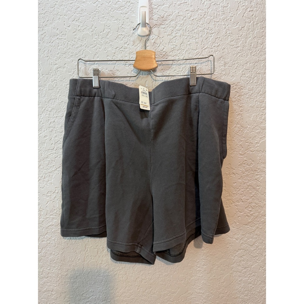 Aerie Real Good Fleece Lounge Shorts Size XL Charcoal Grey Athleisure Loungewear